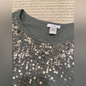 Cache top sweater